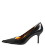 Dolce &amp; Gabbana Black Exotic Leather Stiletto Pumps Shoes