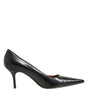 Dolce &amp; Gabbana Black Exotic Leather Stiletto Pumps Shoes