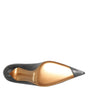 Dolce &amp; Gabbana Black Exotic Leather Stiletto Pumps Shoes