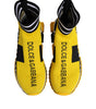 Dolce & Gabbana Yellow Black Sorrento Socks Sneakers Shoes
