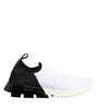 Dolce & Gabbana White Black Low Top Sorrento Sneakers Shoes