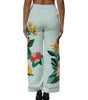 Dolce & Gabbana Green Floral Garterized Straight Pajama Pants
