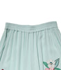 Dolce & Gabbana Green Floral Garterized Straight Pajama Pants