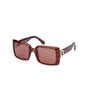 Lunettes de soleil pantographes marron Moncler