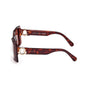 Lunettes de soleil pantographes marron Moncler