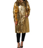 Dolce &amp; Gabbana Trench-coat à capuche et manches longues doré