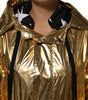 Dolce &amp; Gabbana Trench-coat à capuche et manches longues doré