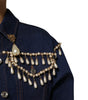 Dolce & Gabbana Blue Cotton Denim Crystal Embellished Jacket