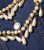 Dolce & Gabbana Blue Cotton Denim Crystal Embellished Jacket