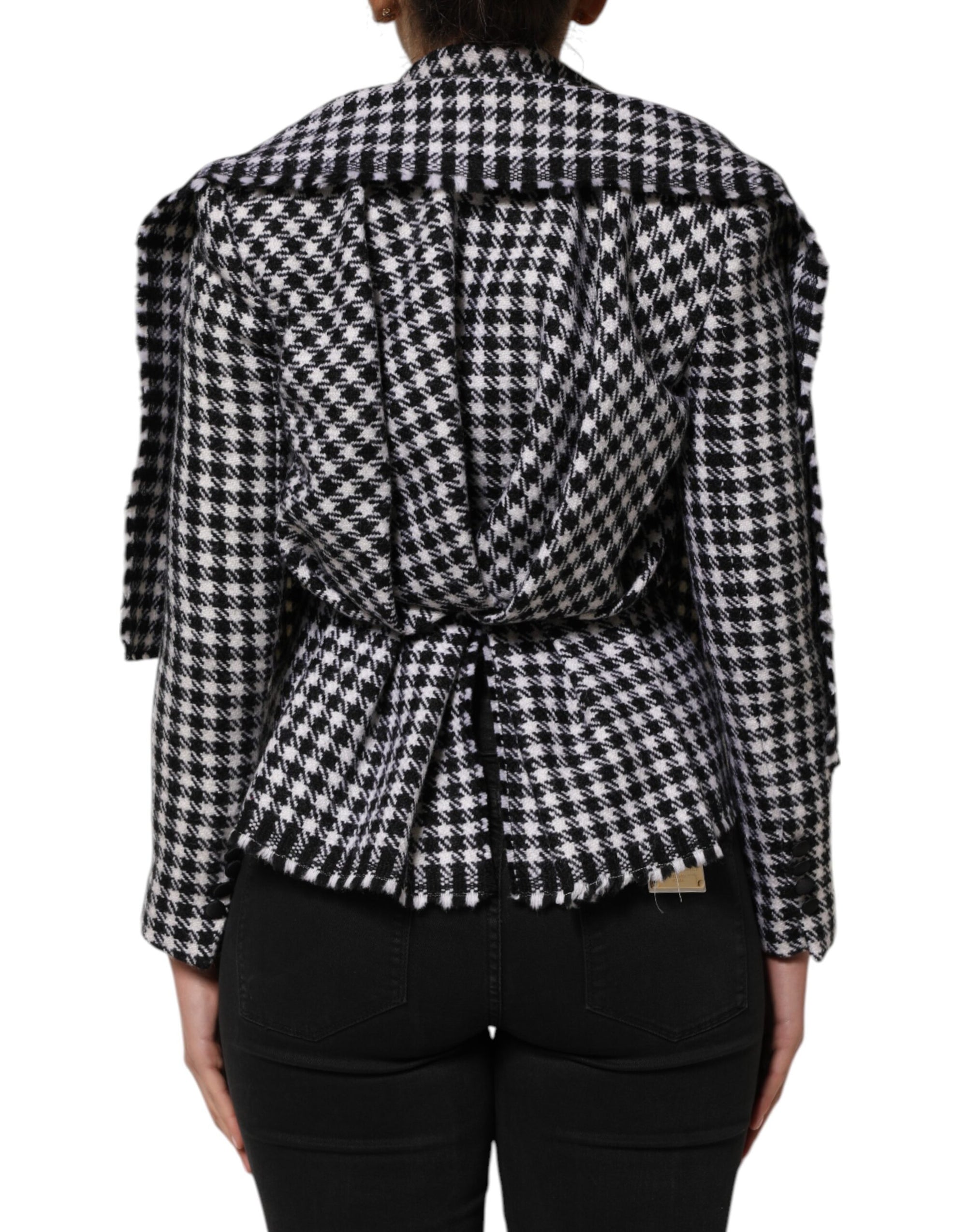 Veste en laine multicolore à motifs monochromes Dolce &amp; Gabbana