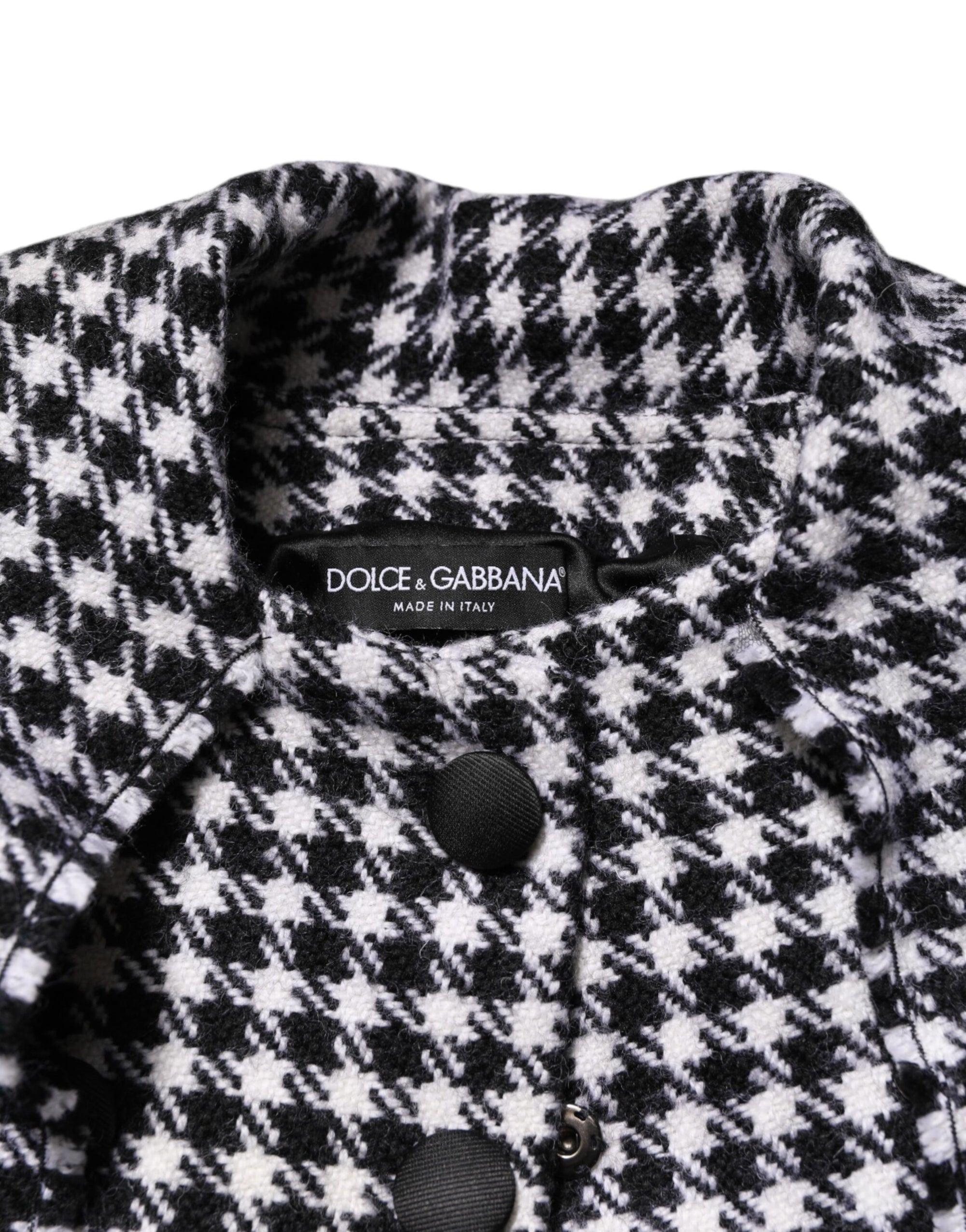 Veste en laine multicolore à motifs monochromes Dolce &amp; Gabbana