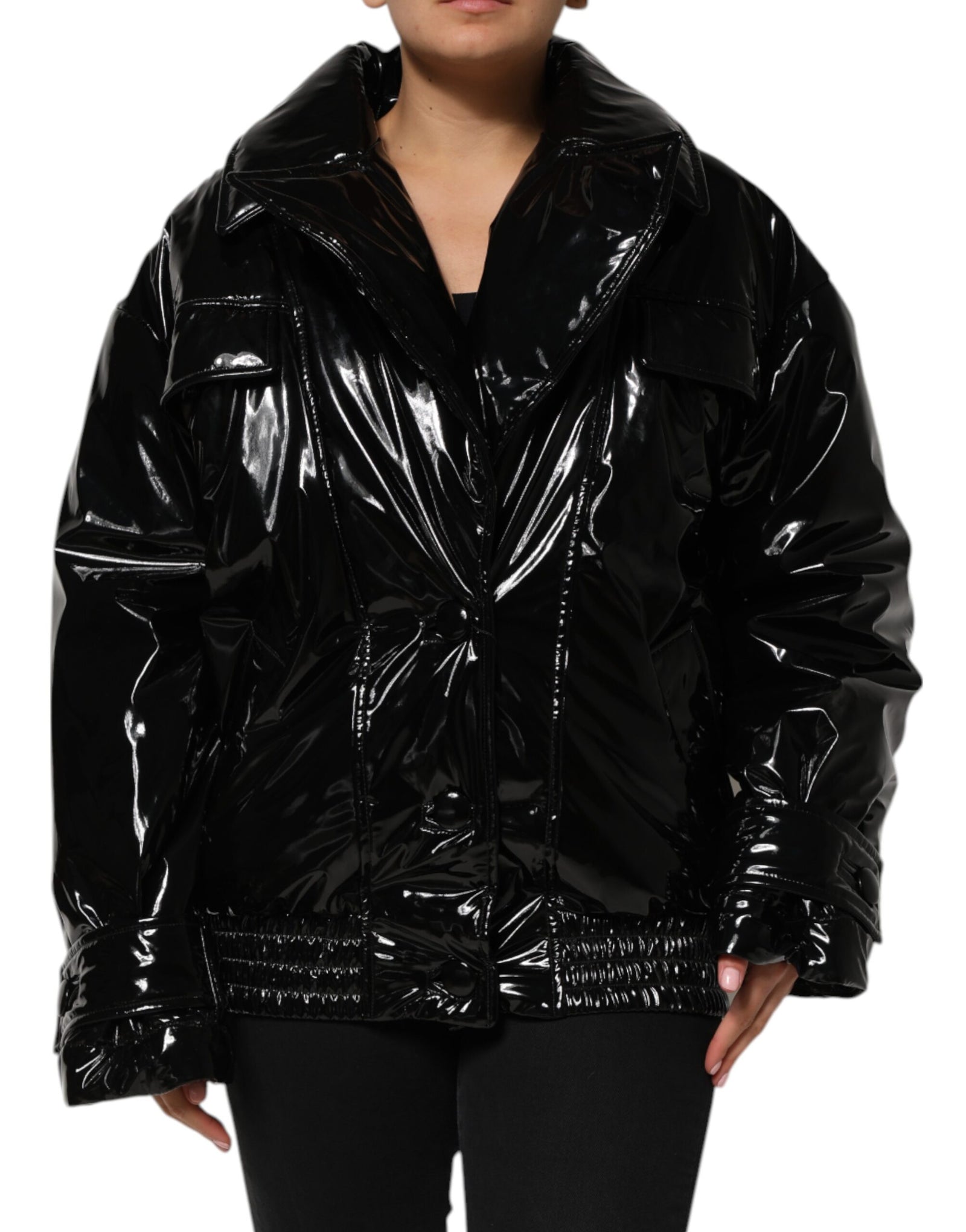 Dolce &amp; Gabbana Doudoune matelassée en polyester noir