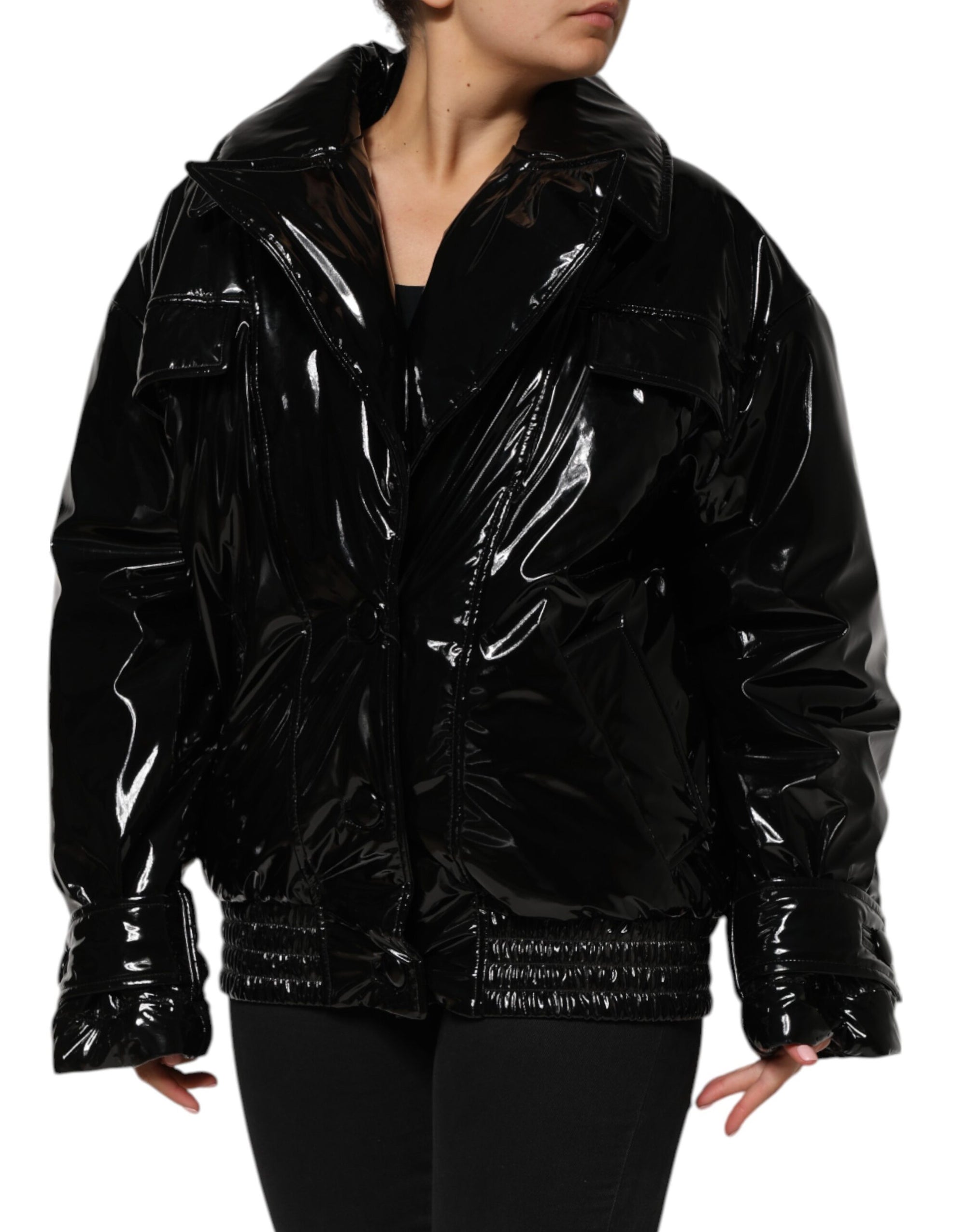 Dolce &amp; Gabbana Doudoune matelassée en polyester noir