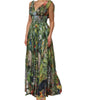 Dolce &amp; Gabbana Green Tropical JunglePrint A-line Maxi Dress