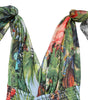 Dolce &amp; Gabbana Green Tropical JunglePrint A-line Maxi Dress