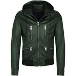 Dolce & Gabbana Green Lambskin Jacket