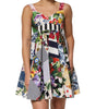 Dolce & Gabbana Multicolor Patchwork Cotton AlineMini Dress