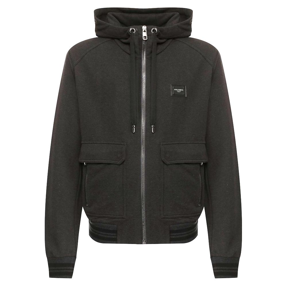 Dolce &amp; Gabbana Gray Cotton Sweater