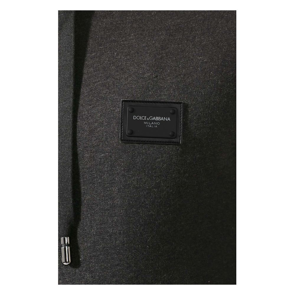 Dolce &amp; Gabbana Gray Cotton Sweater