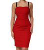 Dolce &amp; Gabbana Red Stretch Bodycon Sheath Knee Length Dress