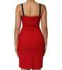 Dolce &amp; Gabbana Red Stretch Bodycon Sheath Knee Length Dress