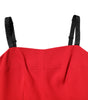 Dolce &amp; Gabbana Red Stretch Bodycon Sheath Knee Length Dress
