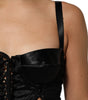 Dolce &amp; Gabbana Black Corset Lace Bodycon Jumpsuit Mini Dress