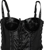 Dolce &amp; Gabbana Black Corset Lace Bodycon Jumpsuit Mini Dress