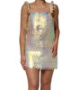 Mini-robe holographique à sequins multicolores Dolce & Gabbana