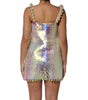 Mini-robe holographique à sequins multicolores Dolce & Gabbana
