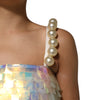 Mini-robe holographique à sequins multicolores Dolce & Gabbana