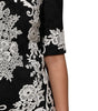 Robe trapèze à manches courtes et bordure en dentelle noire Dolce &amp; Gabbana