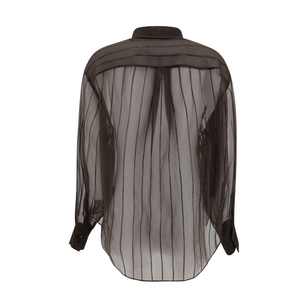 Camisa de seda Brunello Cucinelli
