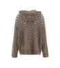 Cardigan en laine perforée Brunello Cucinelli