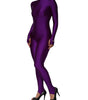 Robe moulante à col roulé en nylon violet Dolce & Gabbana
