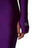 Robe moulante à col roulé en nylon violet Dolce & Gabbana