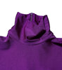 Robe moulante à col roulé en nylon violet Dolce & Gabbana