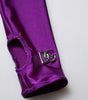 Robe moulante à col roulé en nylon violet Dolce & Gabbana
