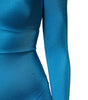 Dolce & Gabbana Blue Nylon Crew Neck Bodycon Jumpsuit Dress