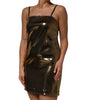 Dolce & Gabbana Metallic Gold Sleeveless A-line Mini Dress