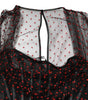 Dolce &amp; Gabbana Black Lace Trim Long Sleeve Sheath Mini Dress