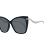 Lunettes de soleil Jimmy Choo noires pour femmes
