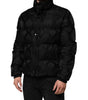 Dolce & Gabbana - Blouson aviateur matelassé en jacquard noir