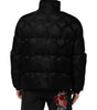 Dolce & Gabbana - Blouson aviateur matelassé en jacquard noir