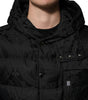 Dolce &amp; Gabbana Doudoune à capuche matelassée en jacquard noir