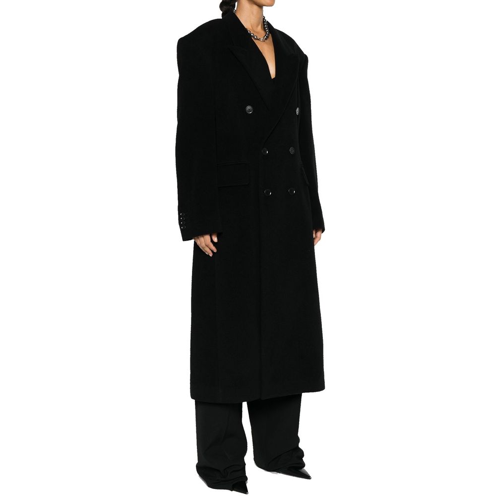 Balenciaga Cashmere And Wool Cinched Coat