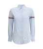 Thom Browne Camisa de rayas con bandas de colores