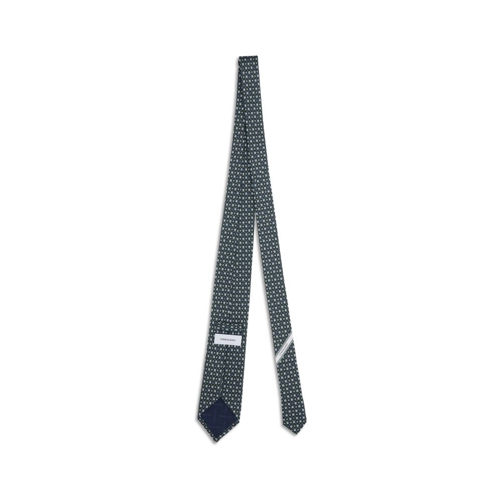 Ferragamo Tortoise print silk Tie