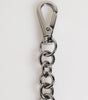 Dolce & Gabbana Black White DG Rubber Logo Silver Men Keychain Keyring