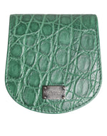 Dolce &amp; Gabbana Exquisite Exotic Skin Coin Case Wallet